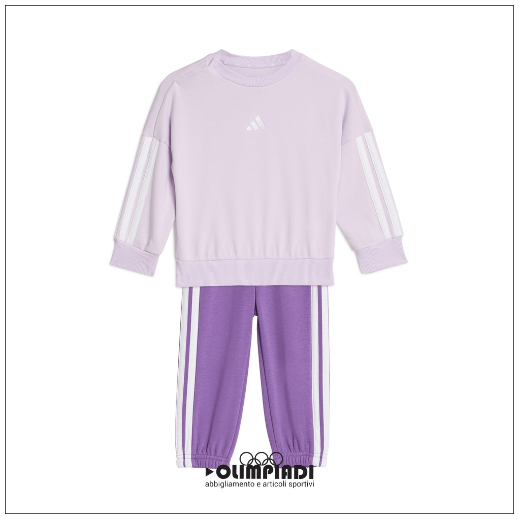 Tuta Neonato/Bambina Adidas 3-Stripes French Terry - KC6152 | Lilla