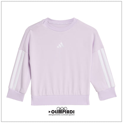Tuta Neonato/Bambina Adidas 3-Stripes French Terry - KC6152 | Lilla