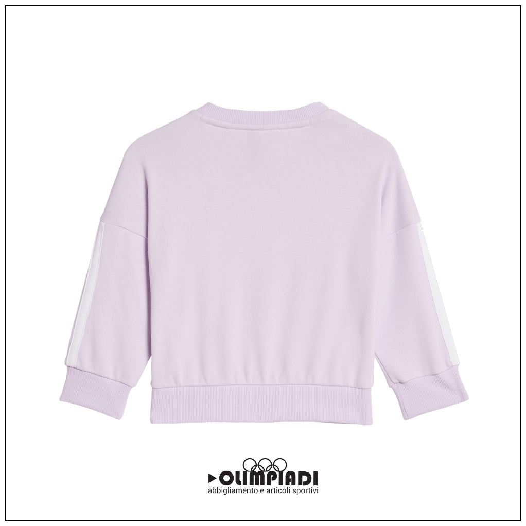 Tuta Neonato/Bambina Adidas 3-Stripes French Terry - KC6152 | Lilla