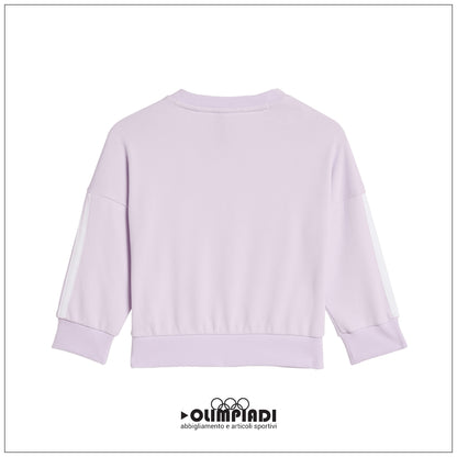 Tuta Neonato/Bambina Adidas 3-Stripes French Terry - KC6152 | Lilla