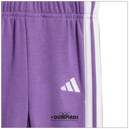 Tuta Neonato/Bambina Adidas 3-Stripes French Terry - KC6152 | Lilla