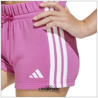 Pantaloncini Ragazza Adidas 3-Stripes French Terry - JF3675