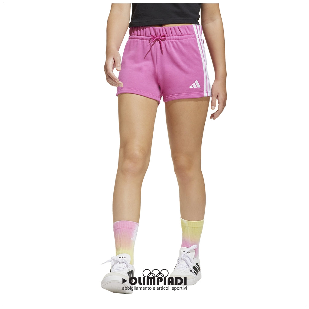 Pantaloncini Ragazza Adidas 3-Stripes French Terry - JF3675