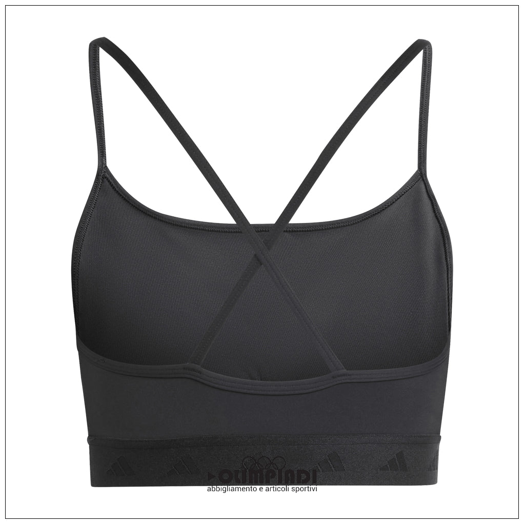 Top Sportivo Donna Adidas Hyperglam Bralette - IS4491 | Nero