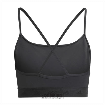 Top Sportivo Donna Adidas Hyperglam Bralette - IS4491 | Nero