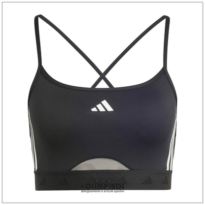 Top Sportivo Donna Adidas Hyperglam Bralette - IS4491 | Nero