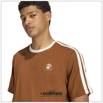 T-Shirt Uomo Adidas Coffee Cup Graphic - JZ5070 | Dusty Brown