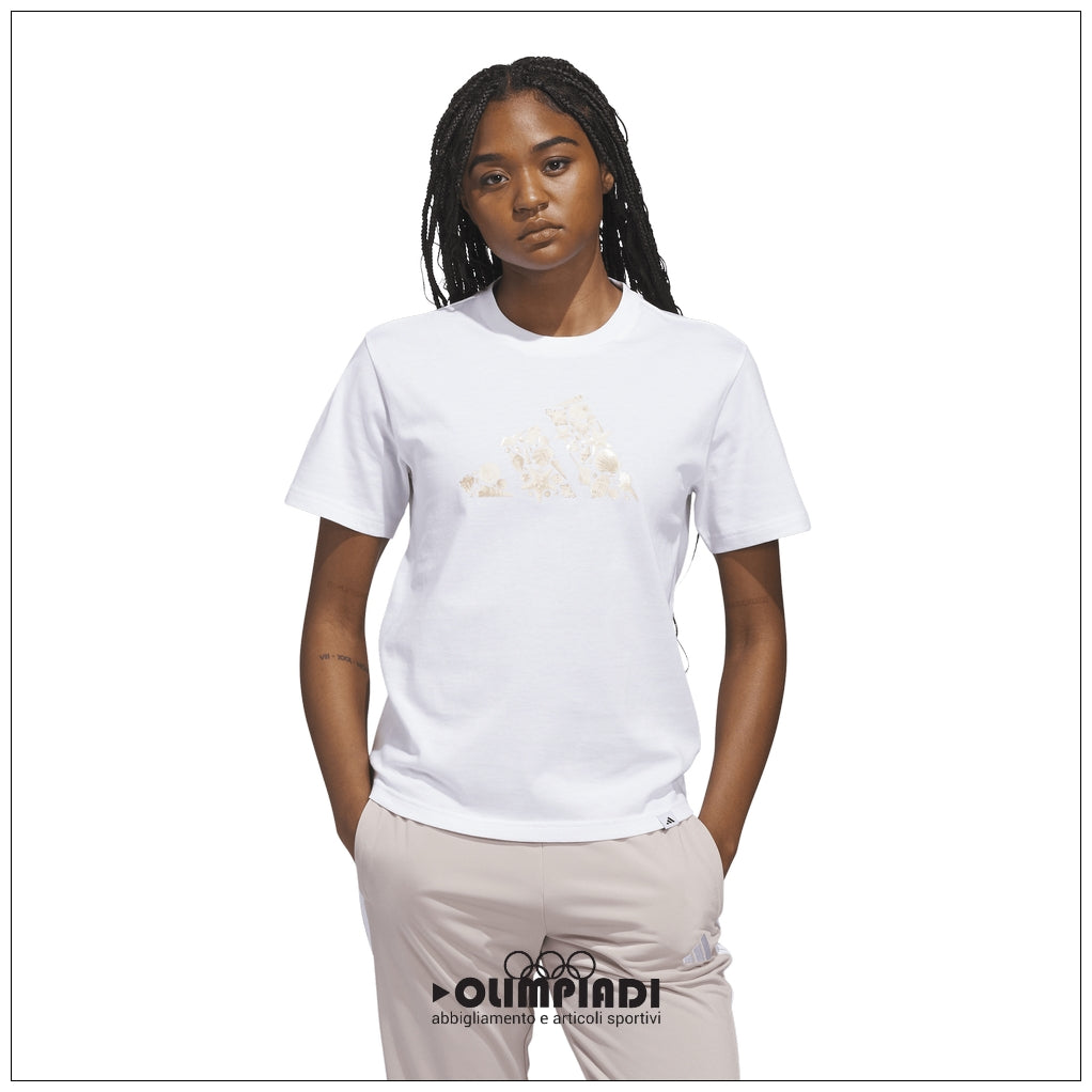 T-Shirt Donna Adidas Big Logo Tee - KB2429 | Bianco