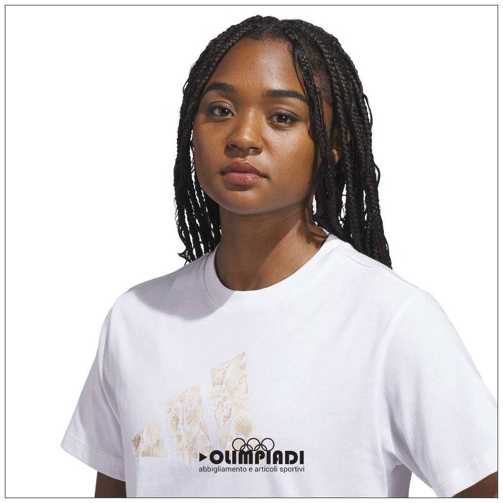 T-Shirt Donna Adidas Big Logo Tee - KB2429 | Bianco