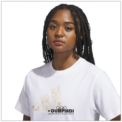 T-Shirt Donna Adidas Big Logo Tee - KB2429 | Bianco