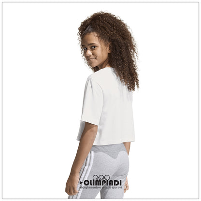 T-Shirt Ragazza Adidas Glam Tee - KA2972 | Bianco