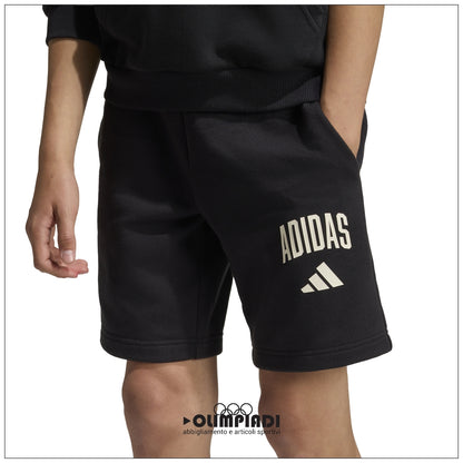 Pantaloncini Ragazzo Adidas French Terry Shorts - KS5522 | Nero