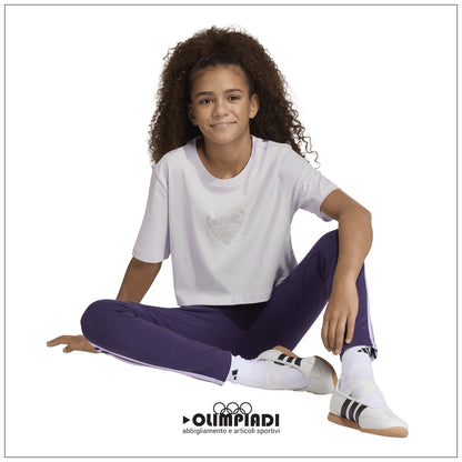 T-Shirt Ragazza Adidas Glam Tee - KA2971 | Lilla (Ice Lavender)