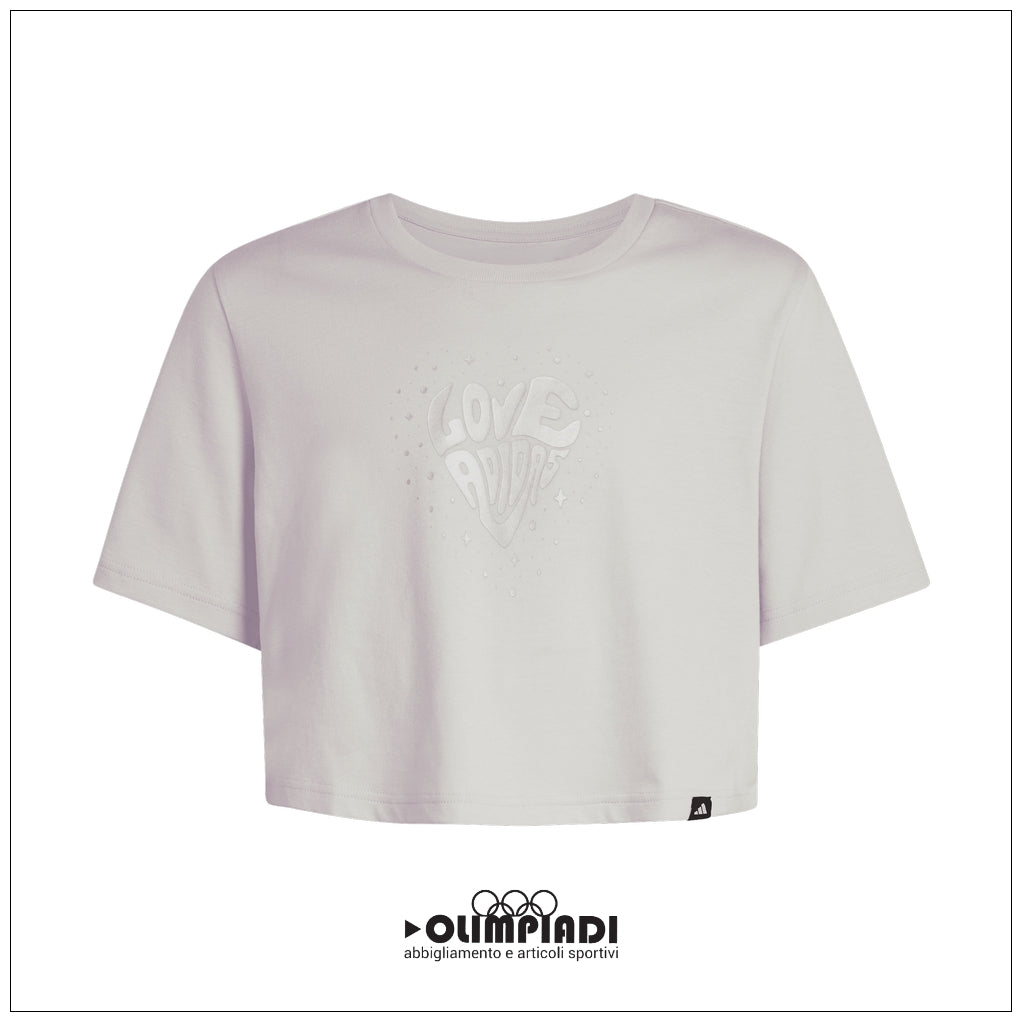 T-Shirt Ragazza Adidas Glam Tee - KA2971 | Lilla (Ice Lavender)