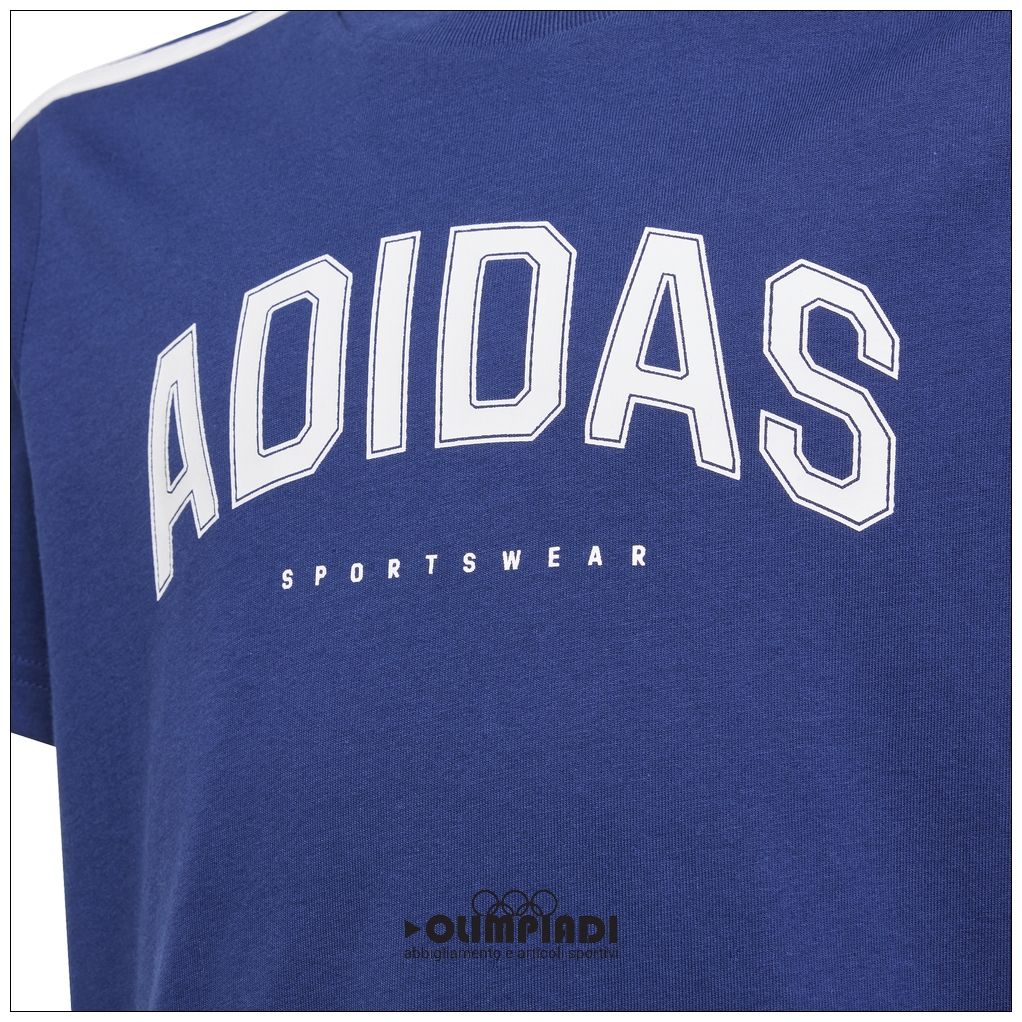 T-Shirt Ragazzo Adidas Collegiate Tee - JL6138 | Blu Scuro