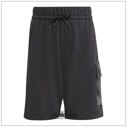 Pantaloncini Ragazzo Adidas Camo French Terry Shorts - KB6840 | Nero