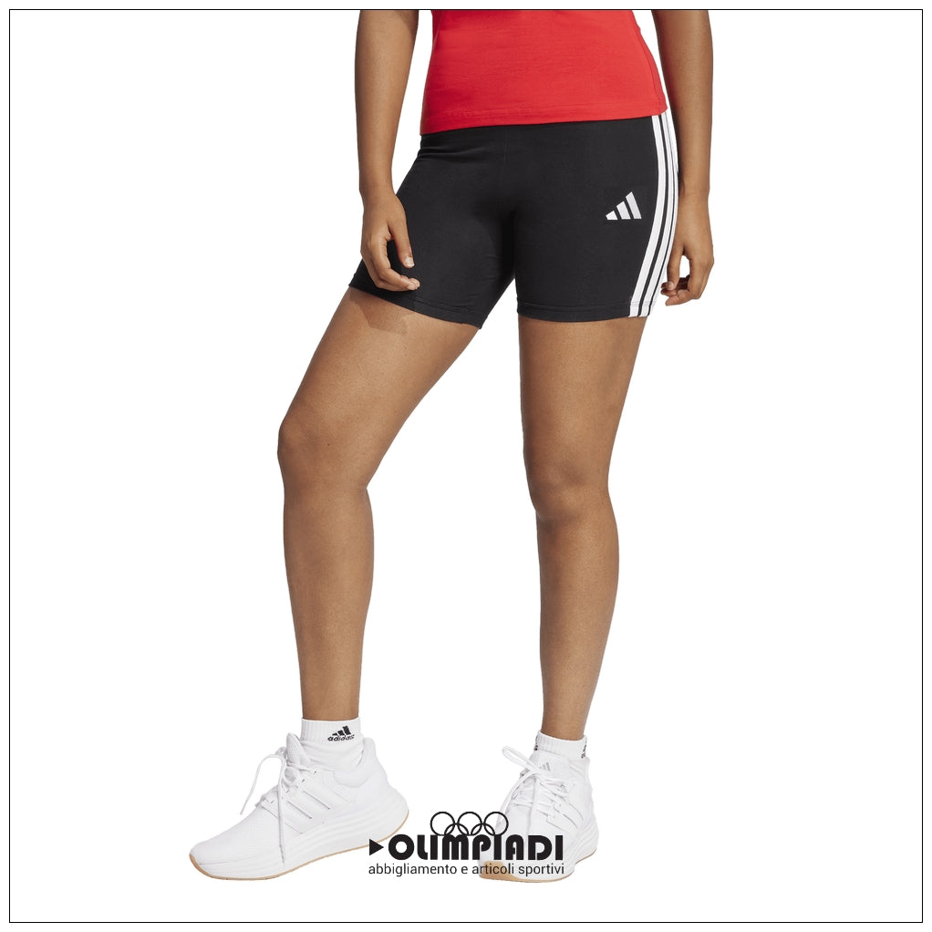 Pantaloncini Donna Adidas Essentials 3-Stripes Shorts - JE1223 | Nero