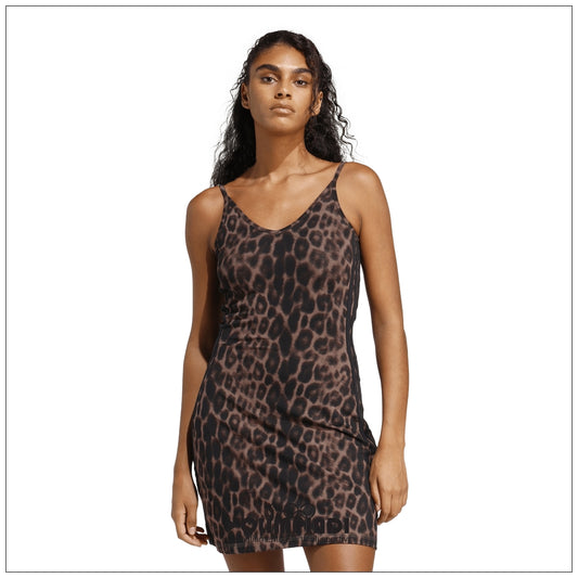 Vestito Donna Adidas Adicolor All-Over Print 3-Stripes Dress - JZ0204