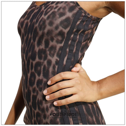 Vestito Donna Adidas Adicolor All-Over Print 3-Stripes Dress - JZ0204