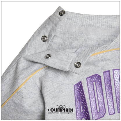 Completo Neonato Adidas Disney Mickey Mouse Jogger - JZ3549 | Bianco, Giallo e Viola
