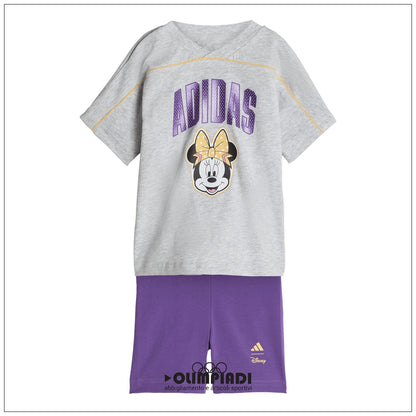 Completo Neonato Adidas Disney Mickey Mouse Jogger - JZ3549 | Bianco, Giallo e Viola