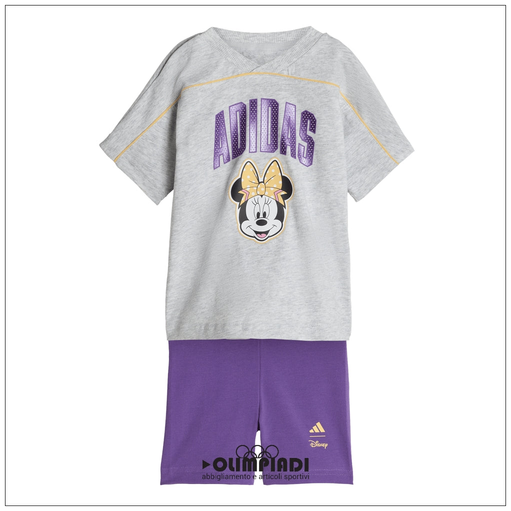 Completo Neonato Adidas Disney Mickey Mouse Jogger - JZ3549 | Bianco, Giallo e Viola