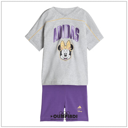 Completo Neonato Adidas Disney Mickey Mouse Jogger - JZ3549 | Bianco, Giallo e Viola