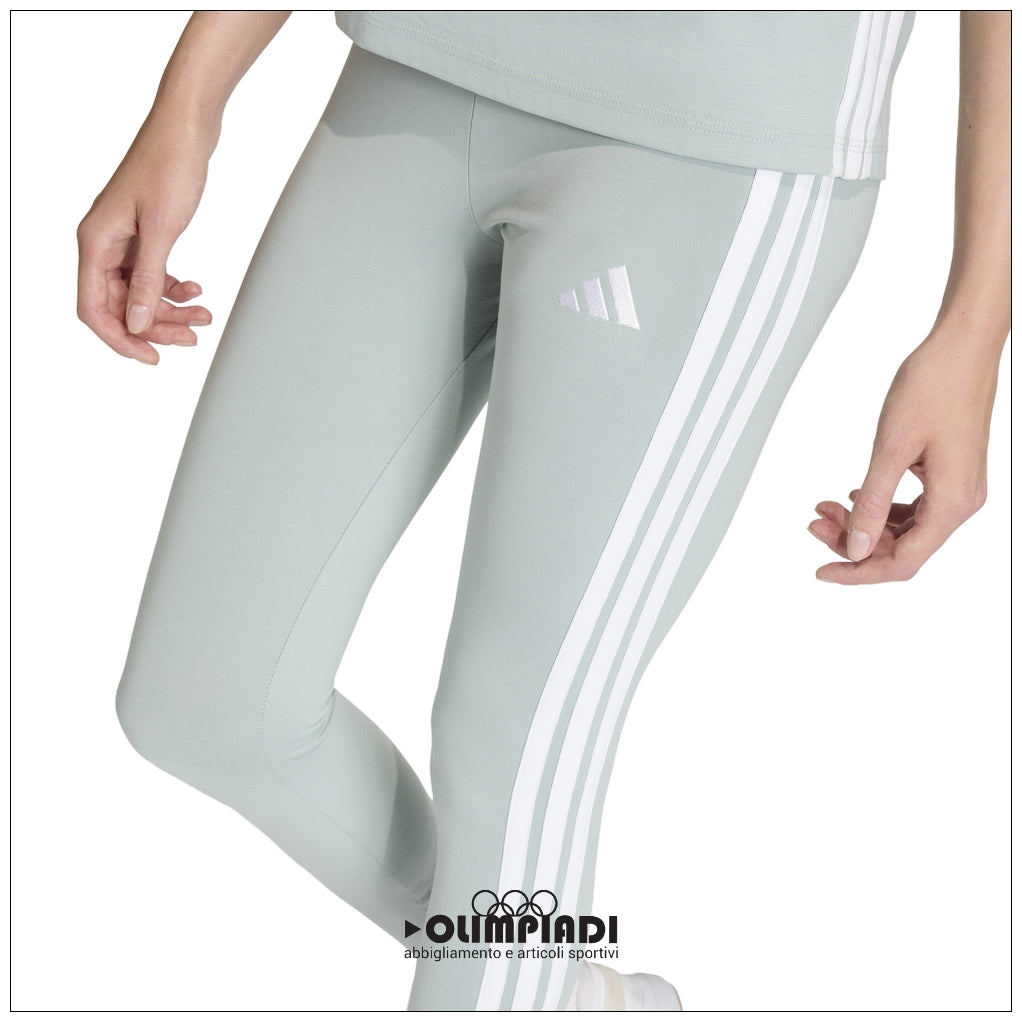 Leggings Donna Adidas Essentials 3-Stripes - KC5176 | Azzurro Pastello