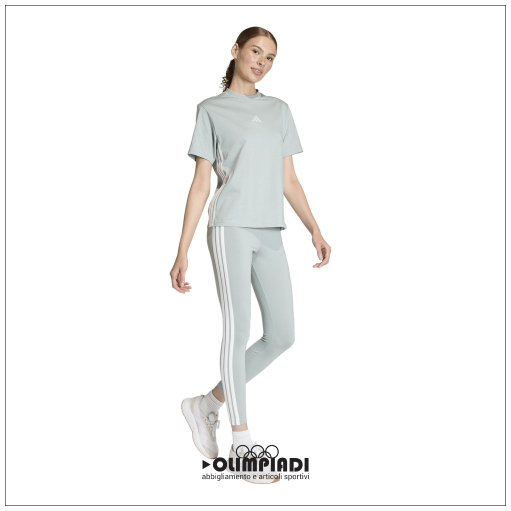 Leggings Donna Adidas Essentials 3-Stripes - KC5176 | Azzurro Pastello