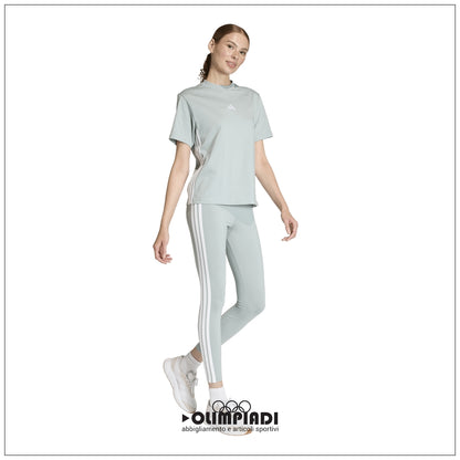 Leggings Donna Adidas Essentials 3-Stripes - KC5176 | Azzurro Pastello