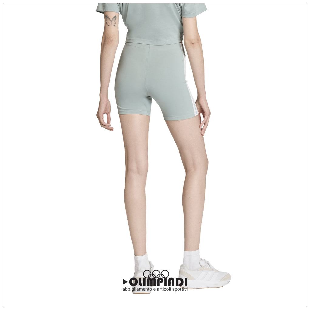Pantaloncini Ciclista Donna Adidas Essentials 3-Stripes - KC5190 | Azzurro Pastello