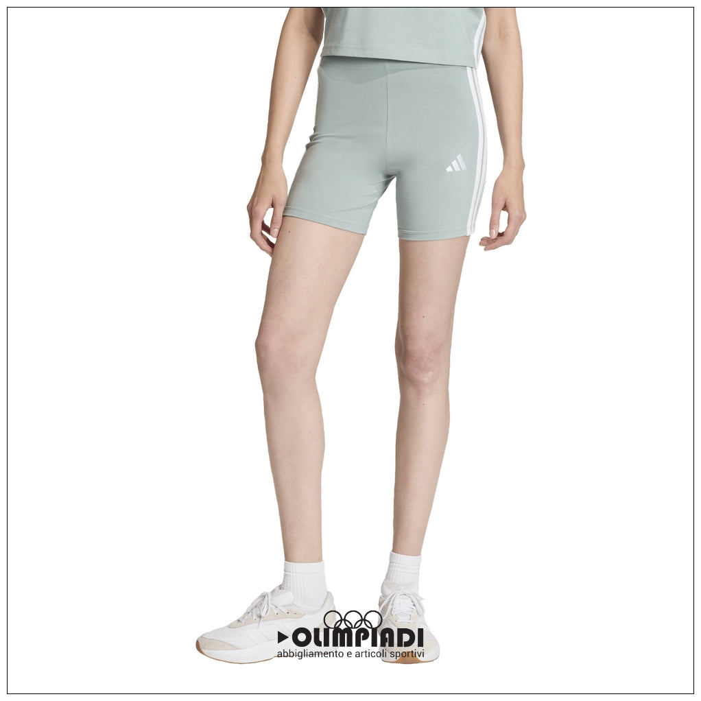 Pantaloncini Ciclista Donna Adidas Essentials 3-Stripes - KC5190 | Azzurro Pastello