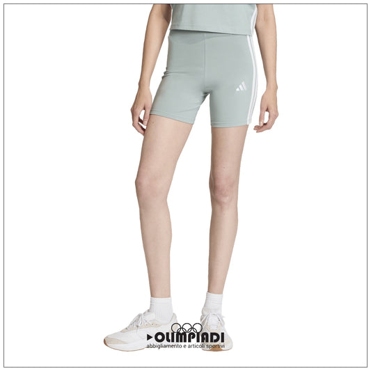 Pantaloncini Ciclista Donna Adidas Essentials 3-Stripes - KC5190 | Azzurro Pastello