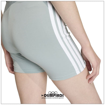 Pantaloncini Ciclista Donna Adidas Essentials 3-Stripes - KC5190 | Azzurro Pastello