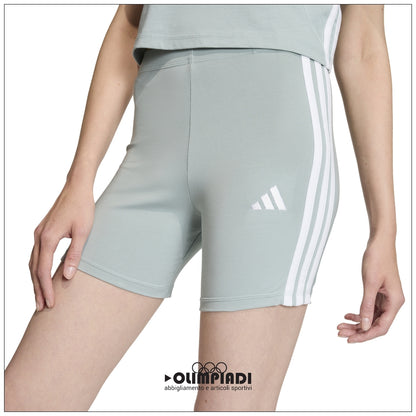 Pantaloncini Ciclista Donna Adidas Essentials 3-Stripes - KC5190 | Azzurro Pastello