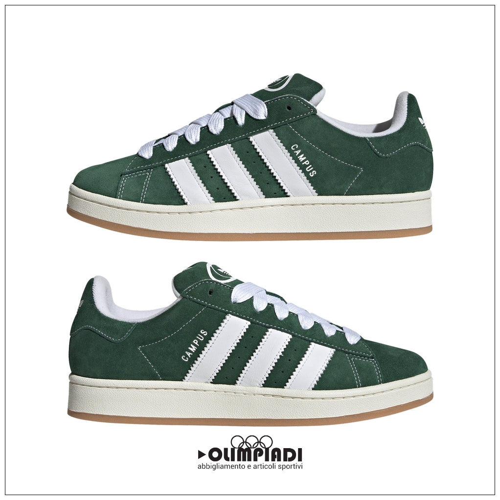 Scarpe Sneakers Unisex Adidas Campus 00s - H03472 | Verde Scuro