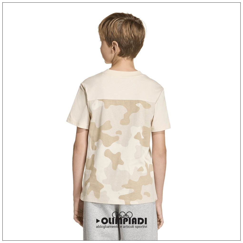 T-Shirt Ragazzo/a Adidas Camo Tee - KD3388 | Panna e Sabbia