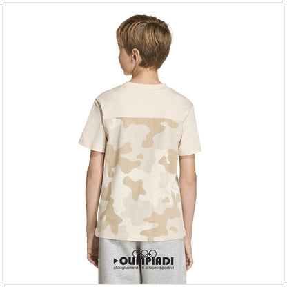 T-Shirt Ragazzo/a Adidas Camo Tee - KD3388 | Panna e Sabbia