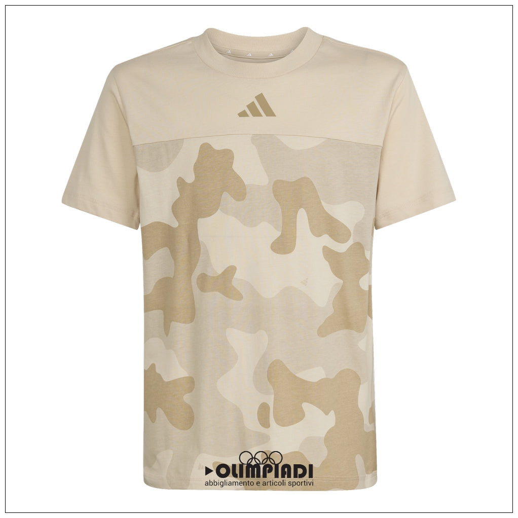 T-Shirt Ragazzo/a Adidas Camo Tee - KD3388 | Panna e Sabbia