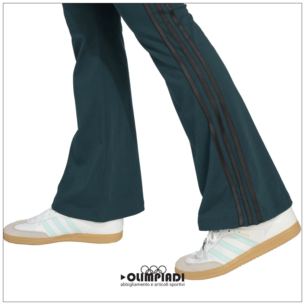 Leggings Svasati Donna Adidas Originals Flare - JV8617 | Verde Scuro