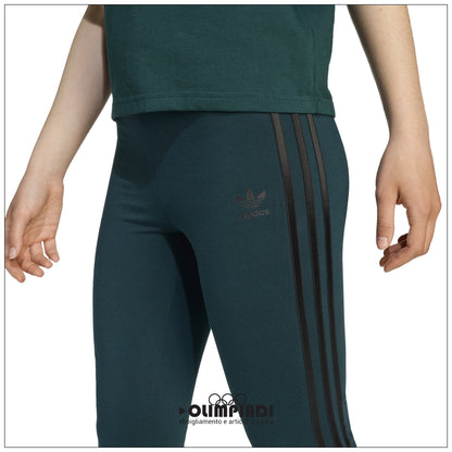 Leggings Svasati Donna Adidas Originals Flare - JV8617 | Verde Scuro
