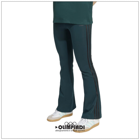 Leggings Svasati Donna Adidas Originals Flare - JV8617 | Verde Scuro
