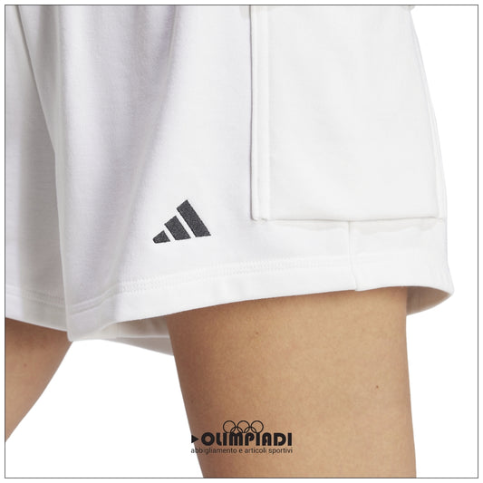 Pantaloncini Donna Adidas French Terry Shorts - JD9945 | Bianco