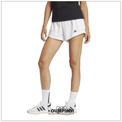 Pantaloncini Donna Adidas French Terry Shorts - JD9945 | Bianco