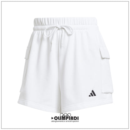 Pantaloncini Donna Adidas French Terry Shorts - JD9945 | Bianco
