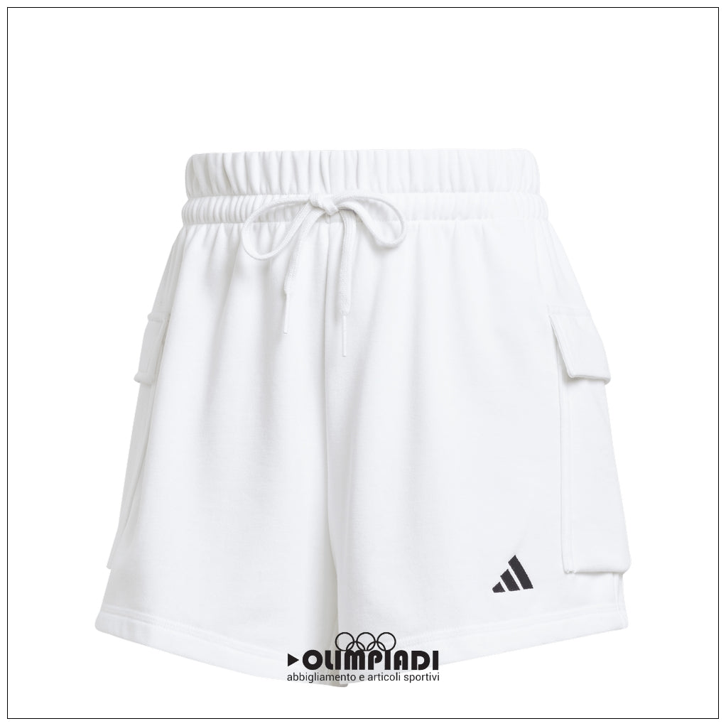 Pantaloncini Donna Adidas French Terry Shorts - JD9945 | Bianco