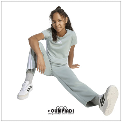 T-Shirt Corta Ragazza Adidas 3-Stripes Baby Tee - JZ1212 | Verde Acqua