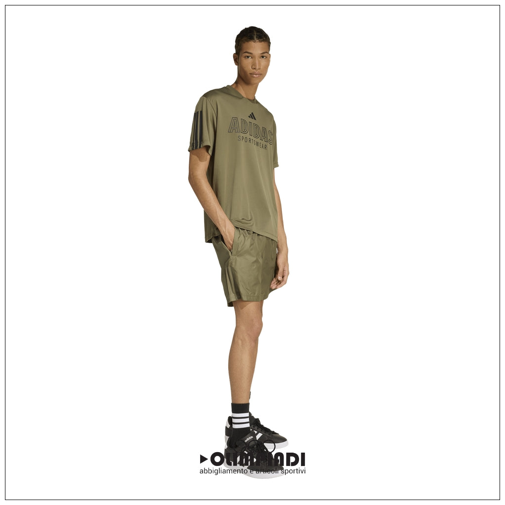 T-Shirt Uomo Adidas Tiro Wordmark - KB1598 | Verde Oliva