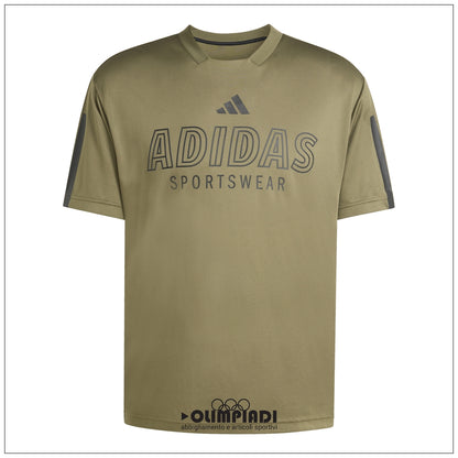 T-Shirt Uomo Adidas Tiro Wordmark - KB1598 | Verde Oliva