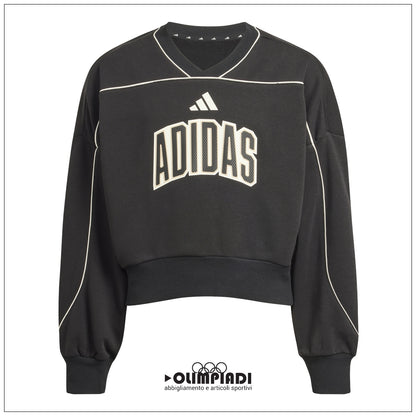 Felpa Ragazza Adidas Studio - KB7029 | Nero